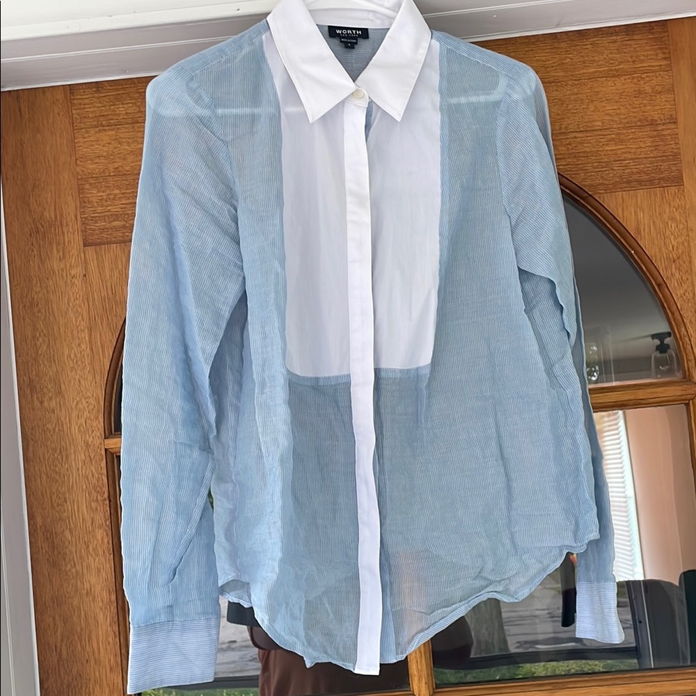 Worth smart casual pinstripe top size small